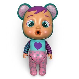 IMC Toys Cry Babies Magic Tears Teal Bear Heart Pajamas Doll Figure 5" 87637IM